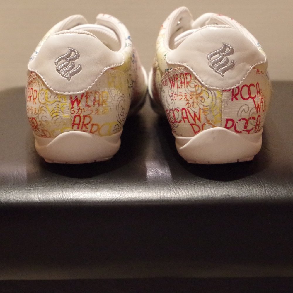 π Vintage ROCAWEAR Sneakers w/ Rainbow Pattern - Picture 5 of 7